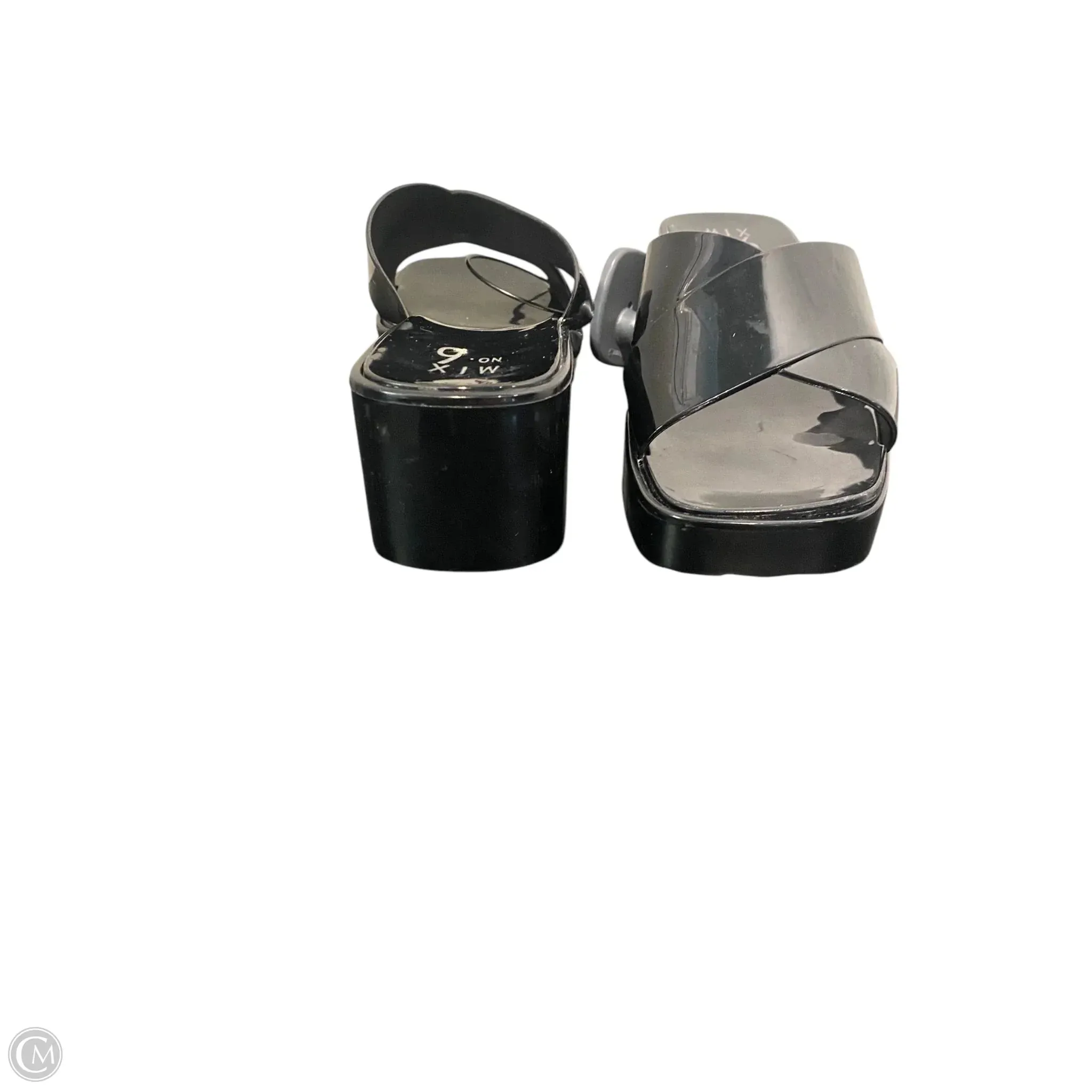 Shoes Heels Block By Mix No 6 In Black, Size: 7