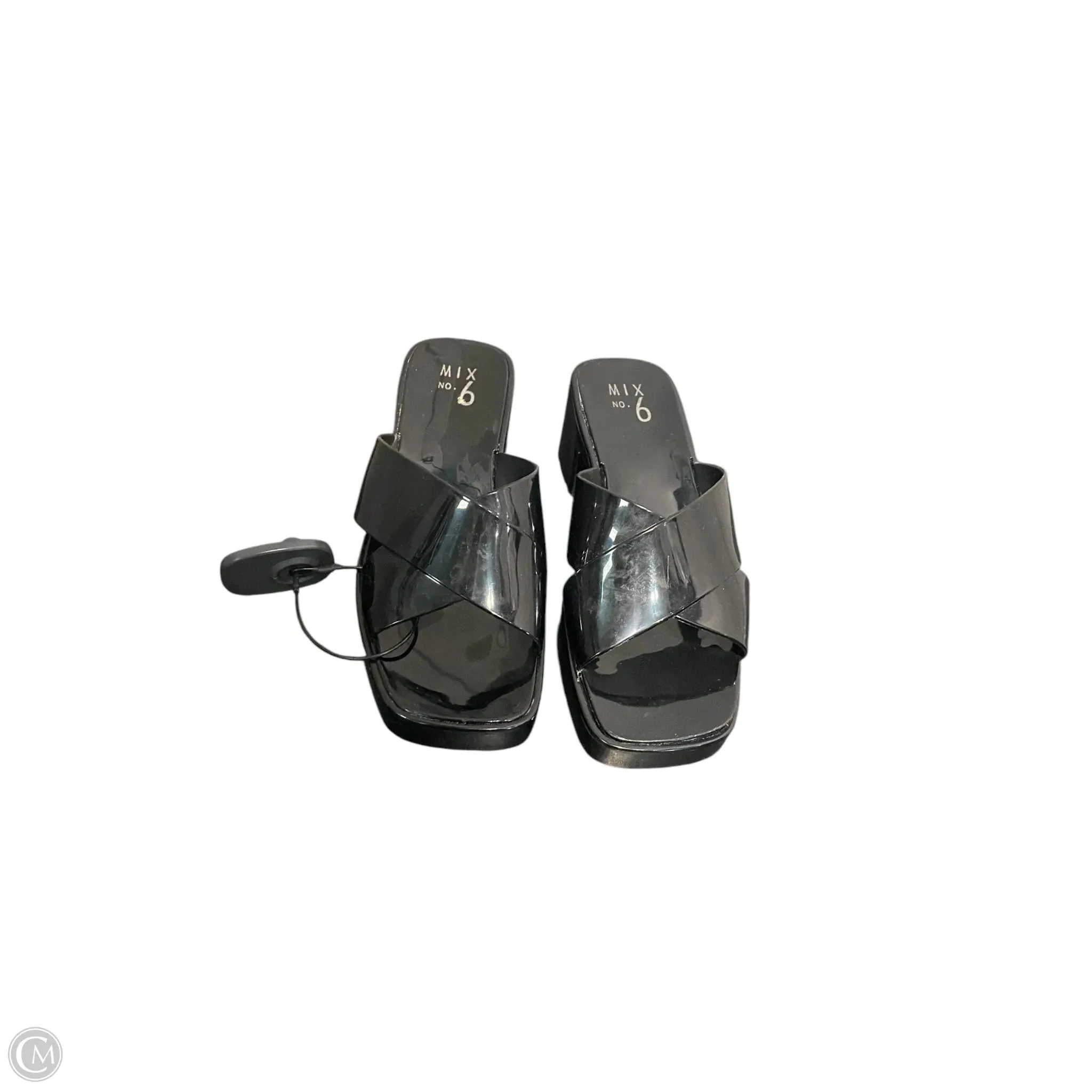 Shoes Heels Block By Mix No 6 In Black, Size: 7