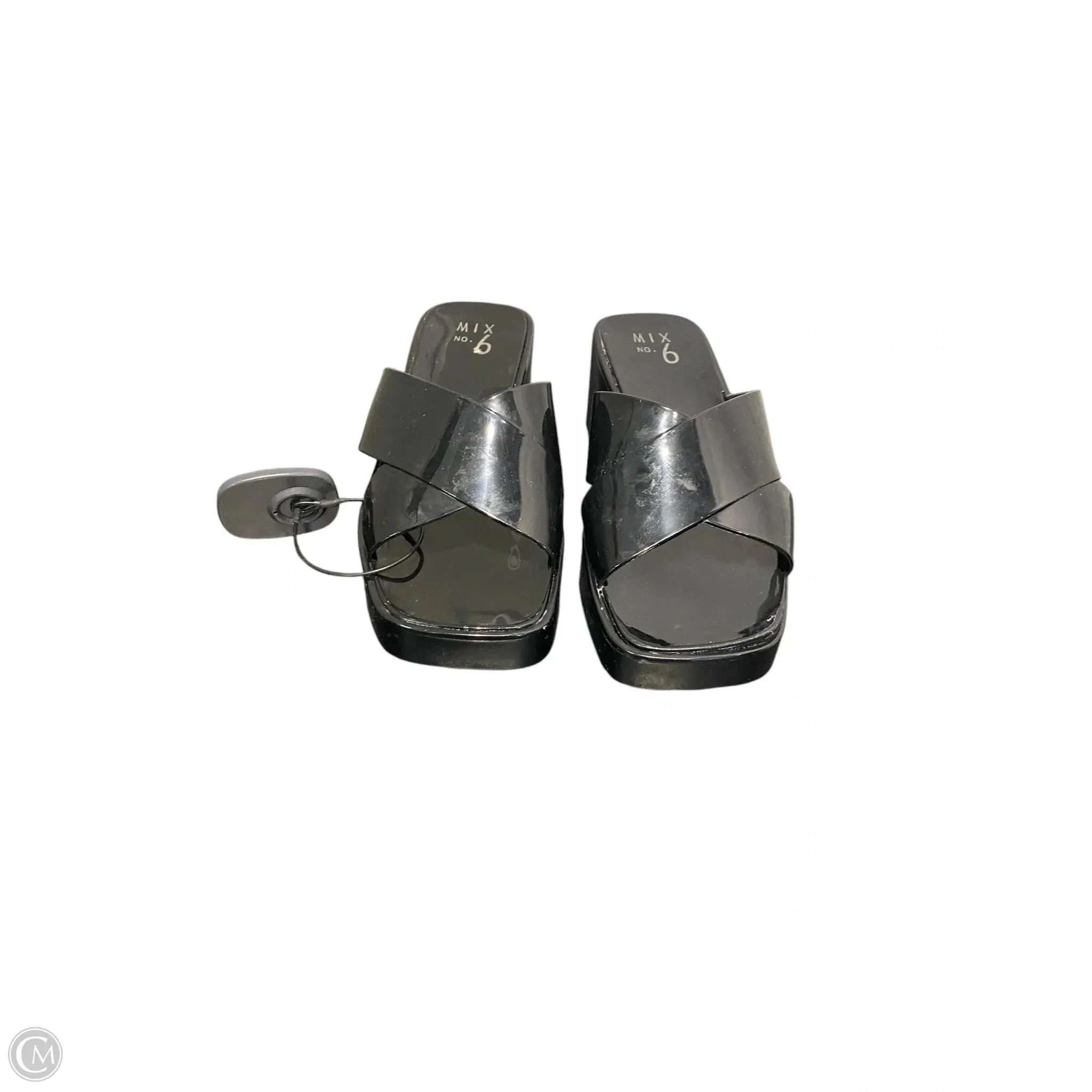 Shoes Heels Block By Mix No 6 In Black, Size: 7