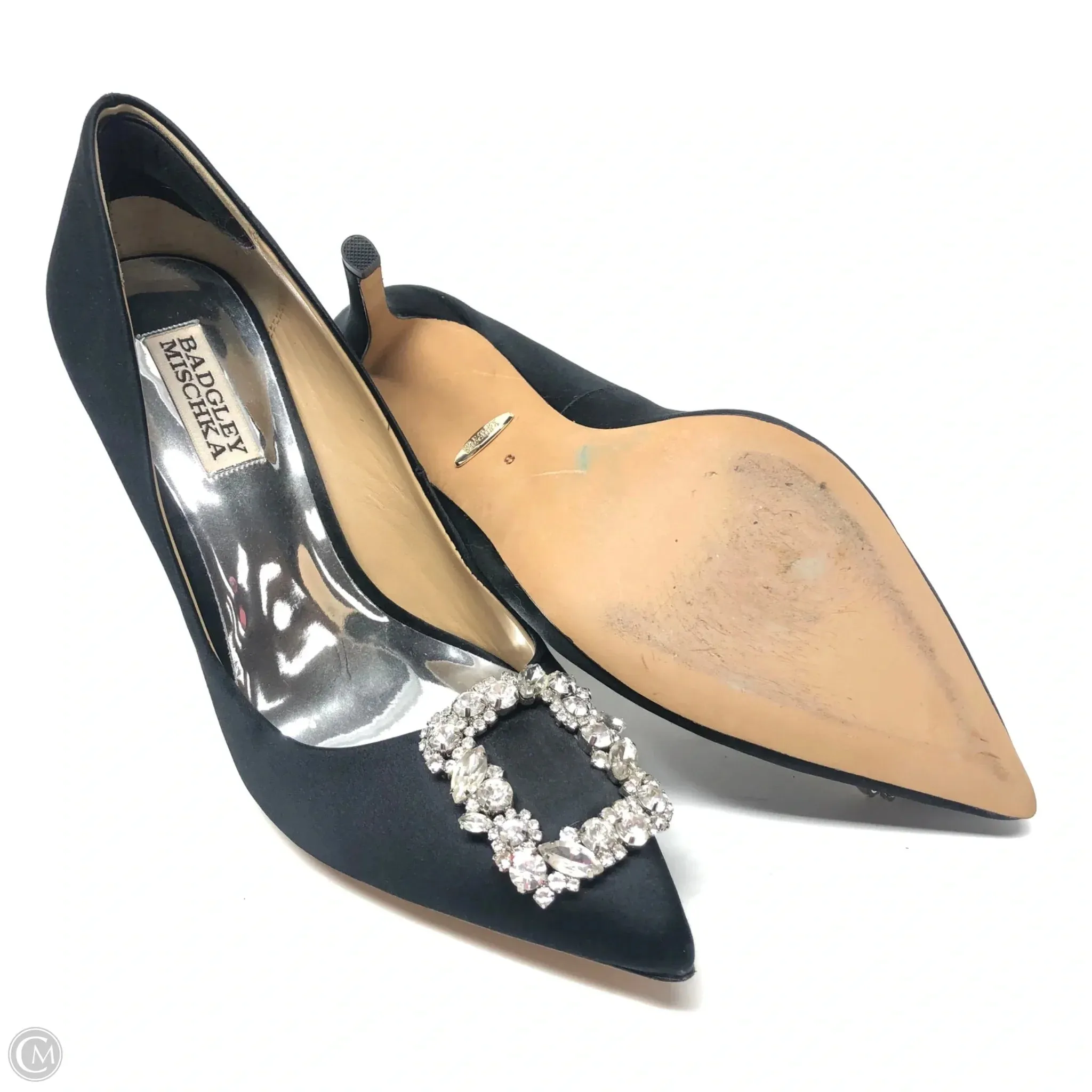 Shoes Heels Stiletto By Badgley Mischka In Black, Size: 8