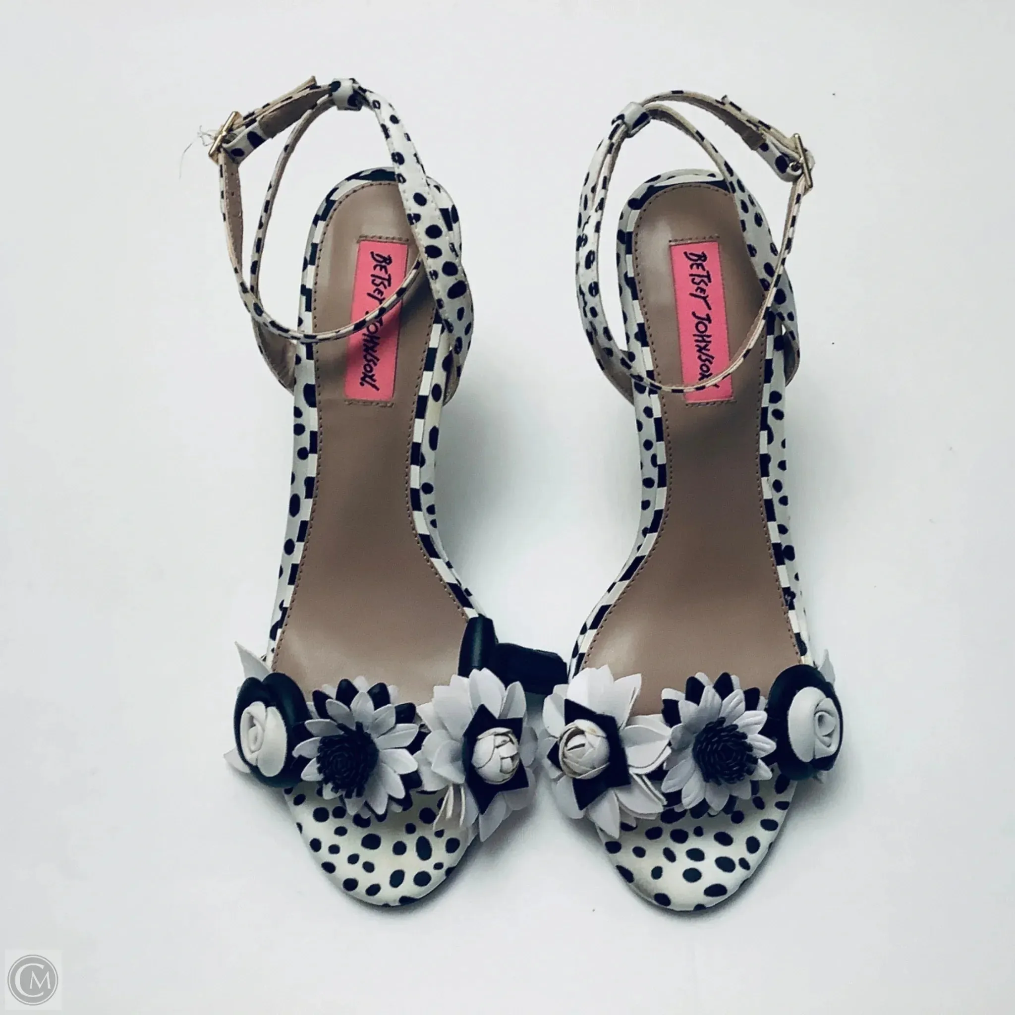 Shoes Heels Stiletto By Betsey Johnson In Polkadot Pattern, Size: 8
