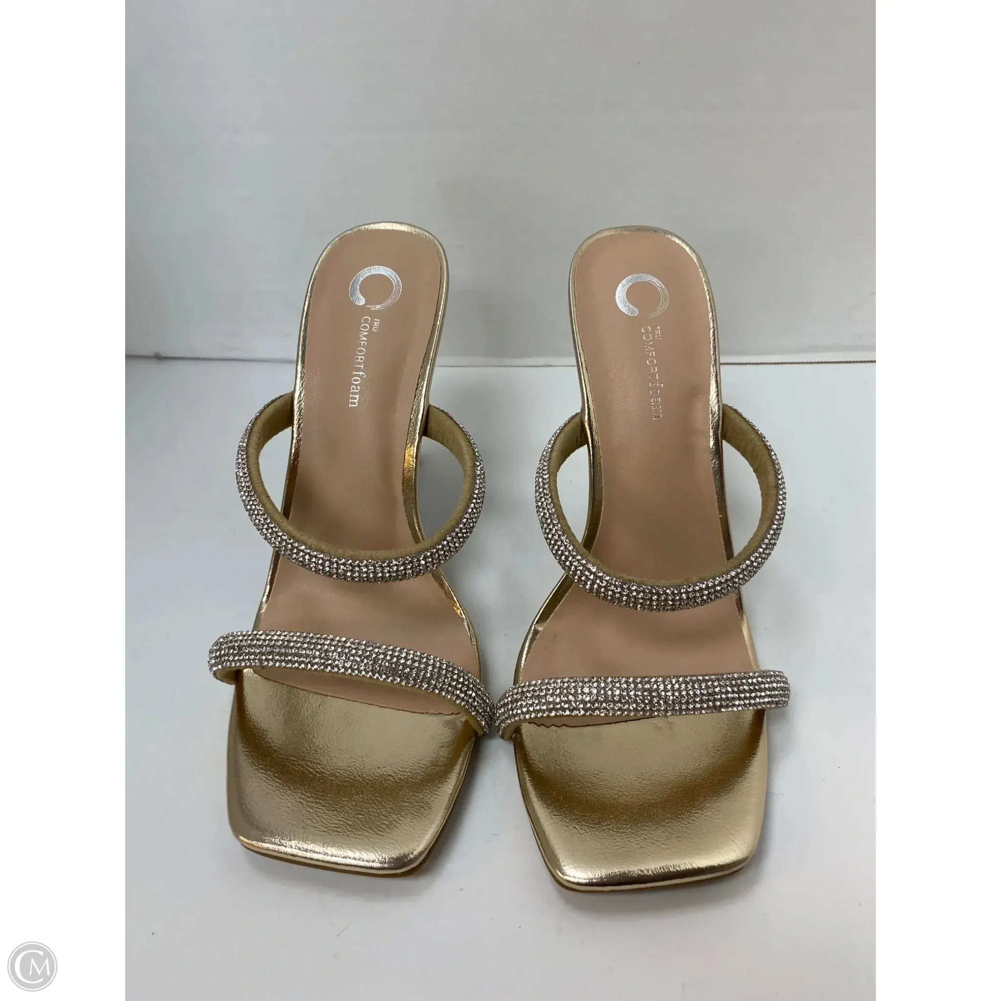 Shoes Heels Stiletto By C And C In Silver, Size: 8