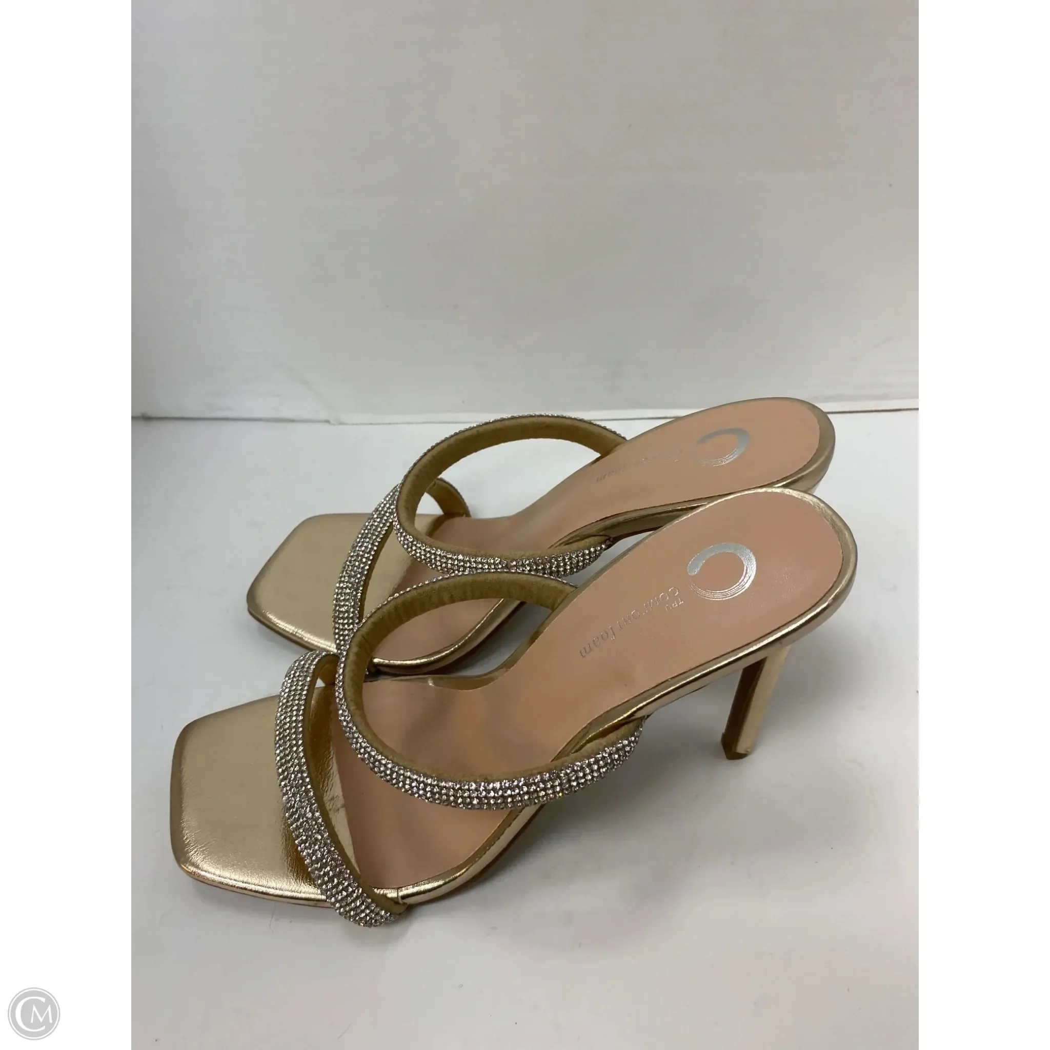 Shoes Heels Stiletto By C And C In Silver, Size: 8