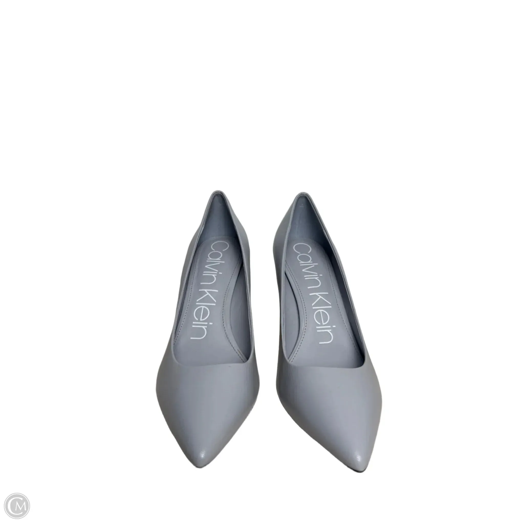 Shoes Heels Stiletto By Calvin Klein In Grey, Size: 8.5