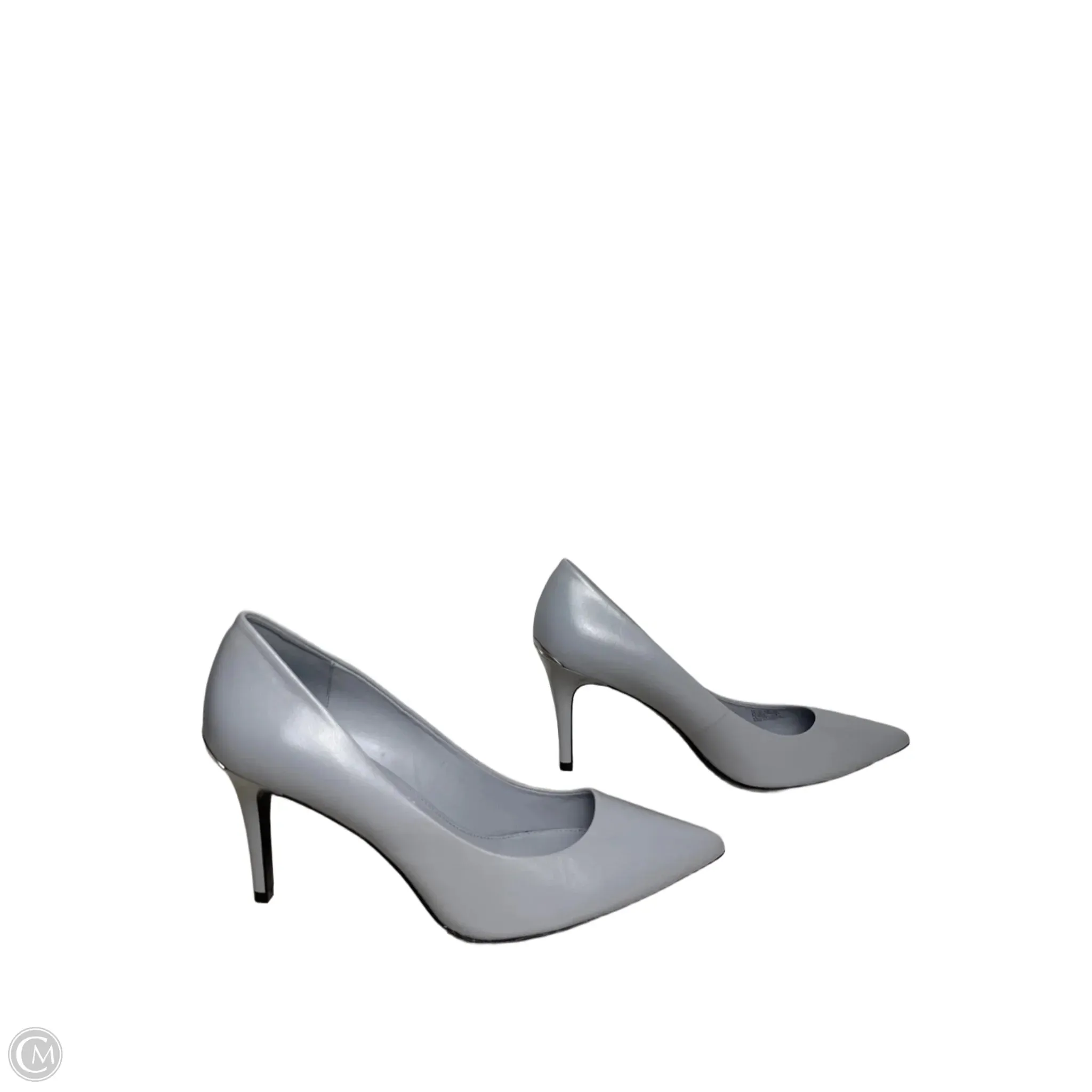 Shoes Heels Stiletto By Calvin Klein In Grey, Size: 8.5