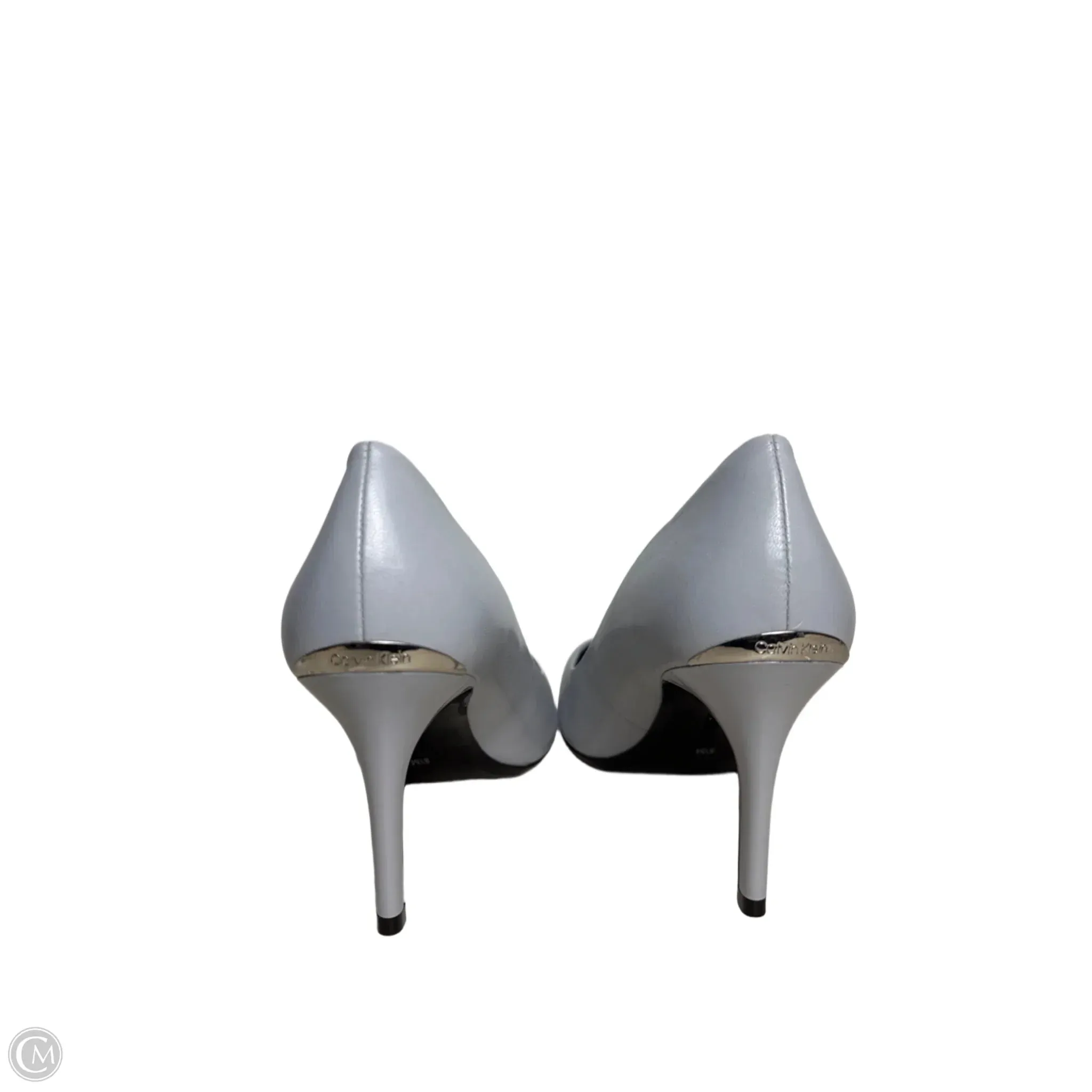Shoes Heels Stiletto By Calvin Klein In Grey, Size: 8.5