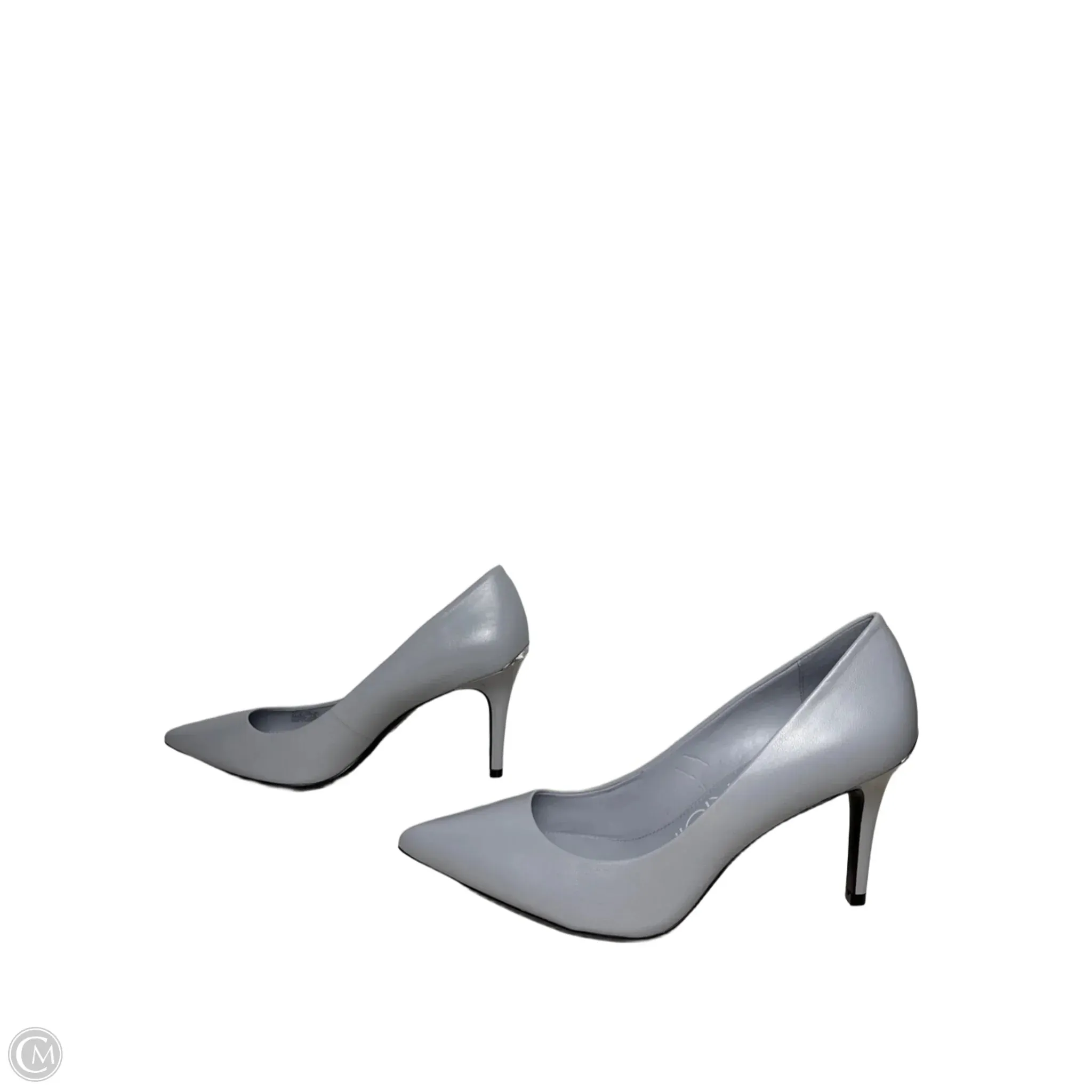 Shoes Heels Stiletto By Calvin Klein In Grey, Size: 8.5