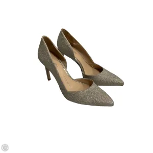 Shoes Heels Stiletto By Gianni Bini In Gold, Size: 8