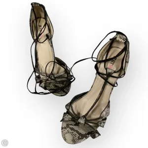 Shoes Heels Stiletto By Just Fab In Snakeskin Print, Size: 10