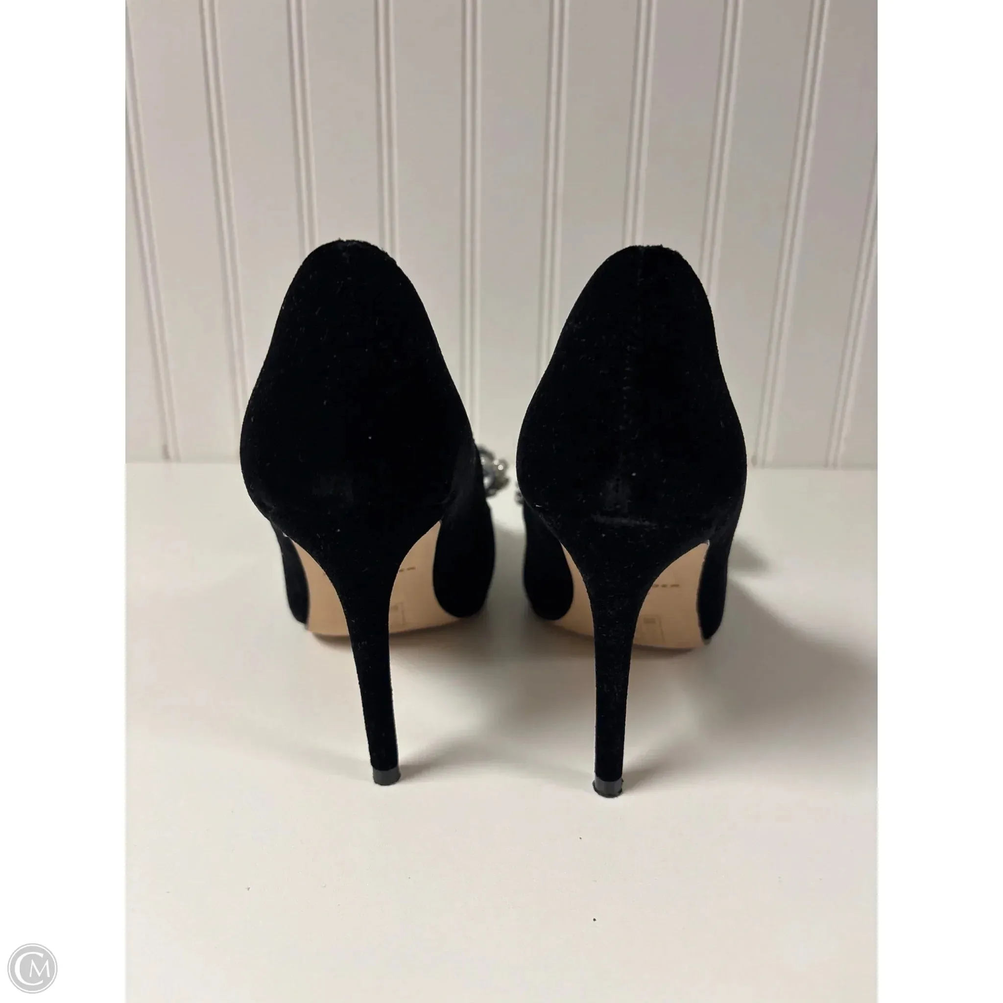 Shoes Heels Stiletto By Kurt Geiger London In Black & Silver, Size: 7