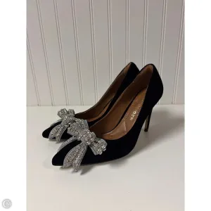 Shoes Heels Stiletto By Kurt Geiger London In Black & Silver, Size: 7