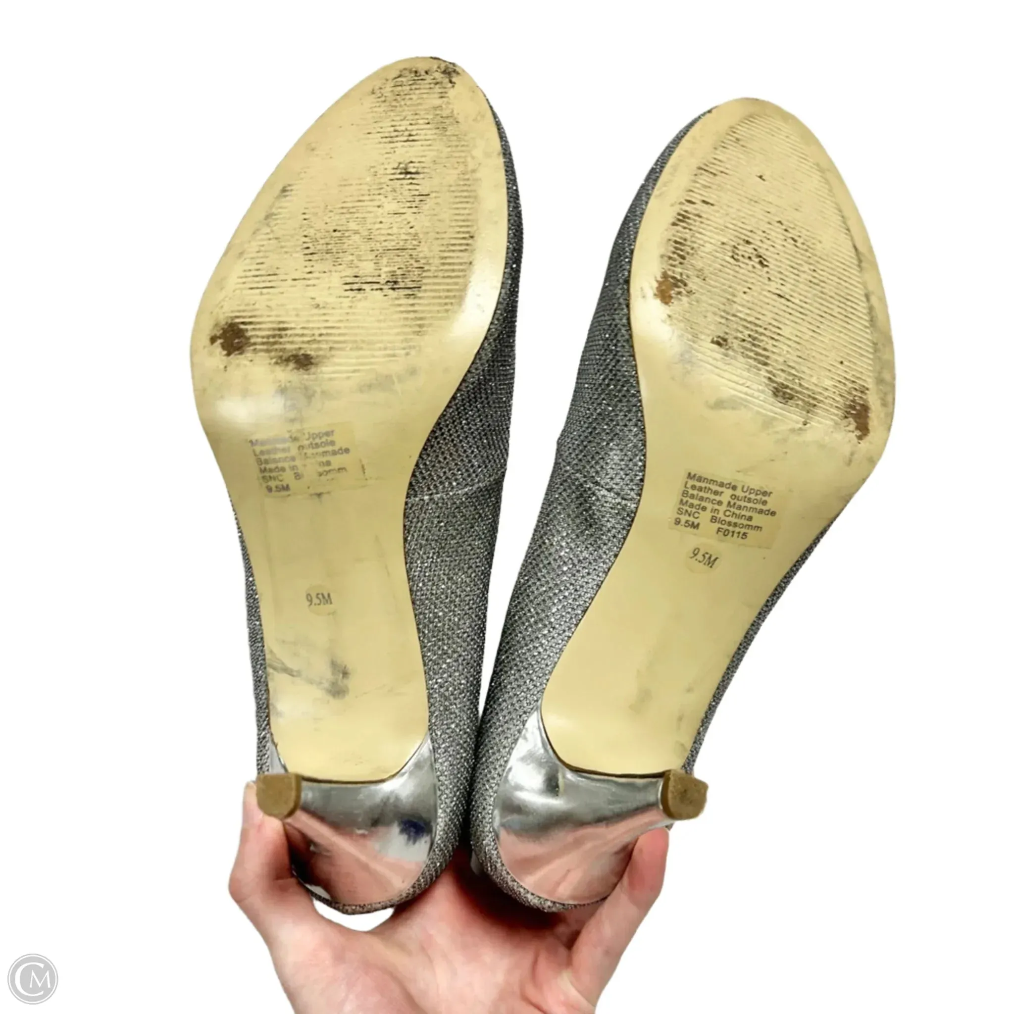 Shoes Heels Stiletto By Style And Company In Silver, Size: 9.5