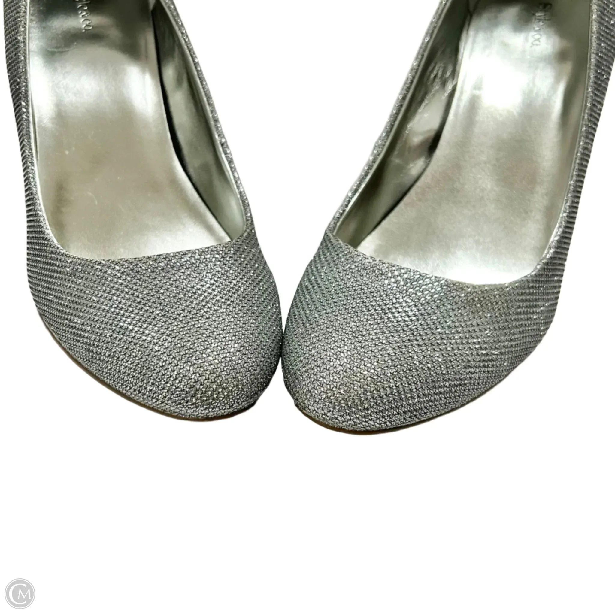 Shoes Heels Stiletto By Style And Company In Silver, Size: 9.5