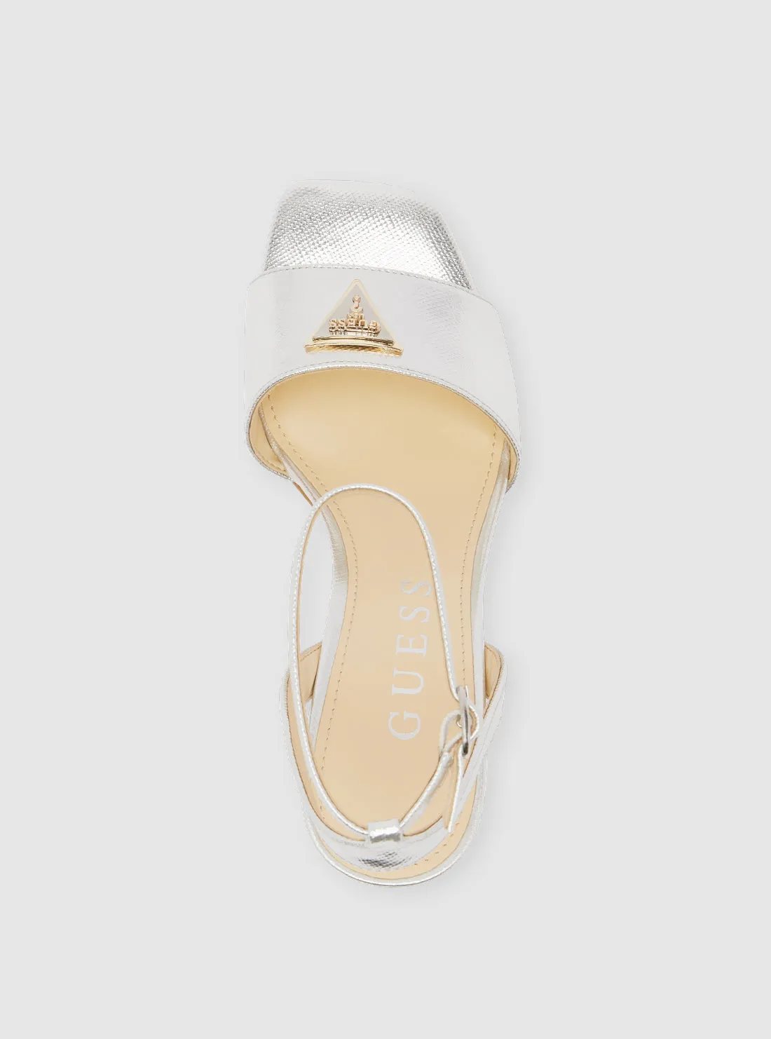 Silver Gelyae Block Heel
