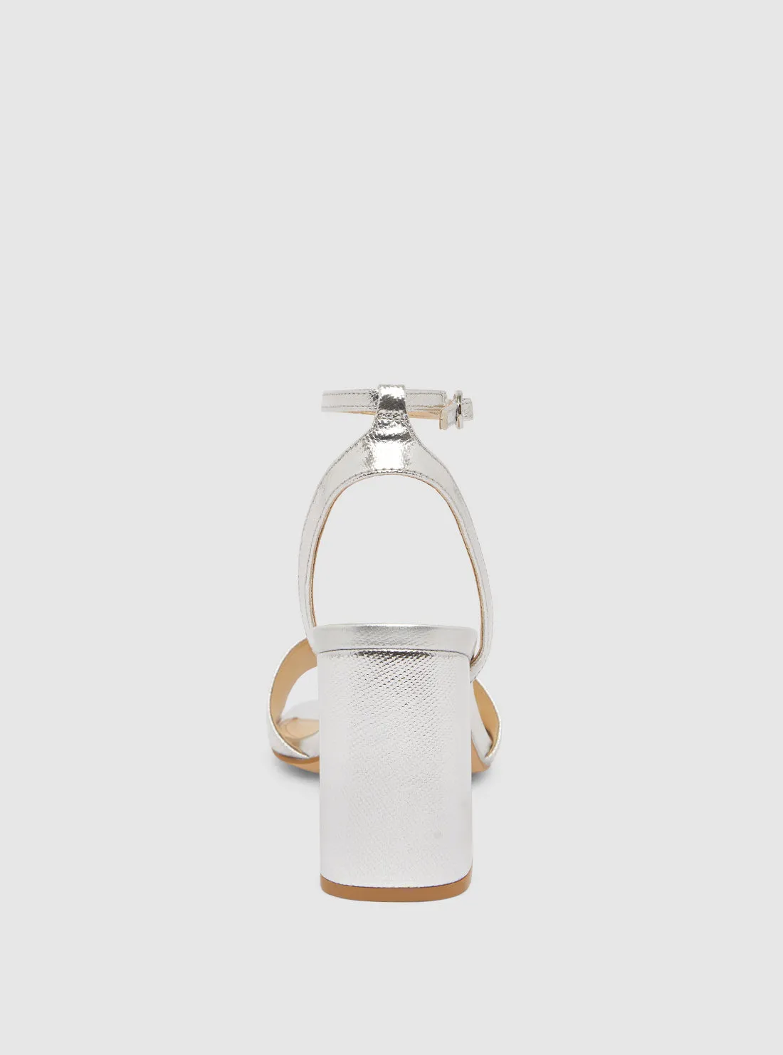 Silver Gelyae Block Heel