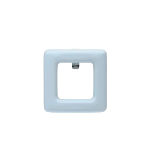 Square Baby Blue Leather Toe Clip