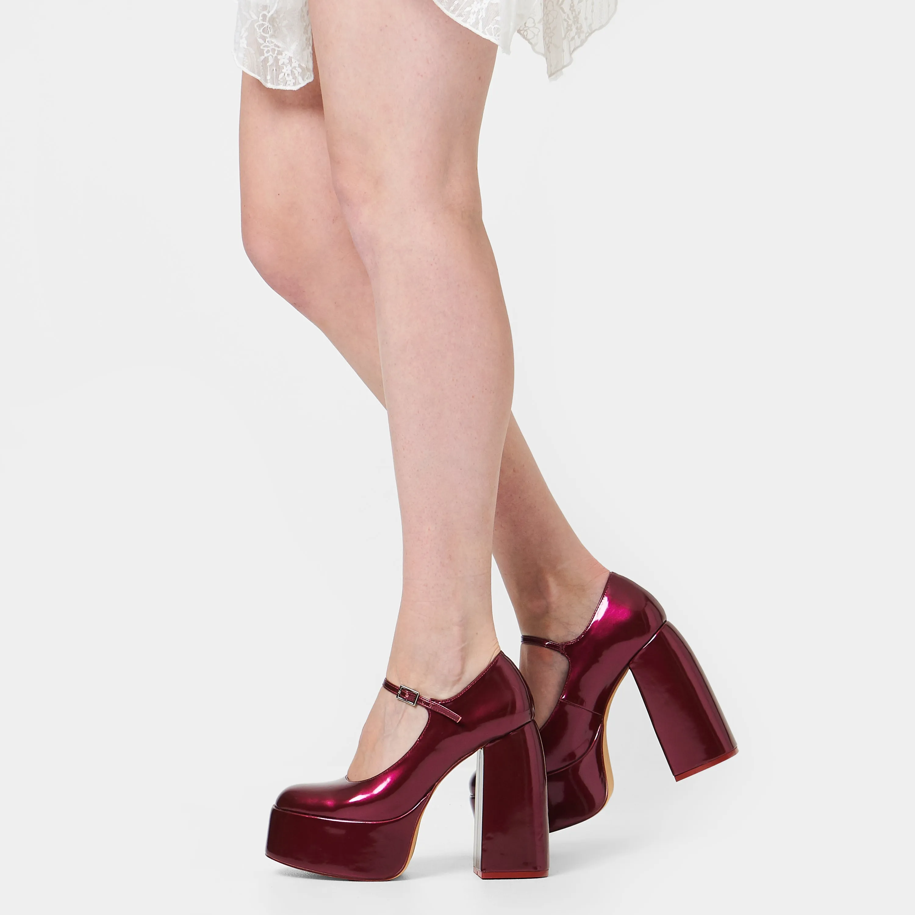 Sweet Attitude Platform Heels - Magenta Gleam