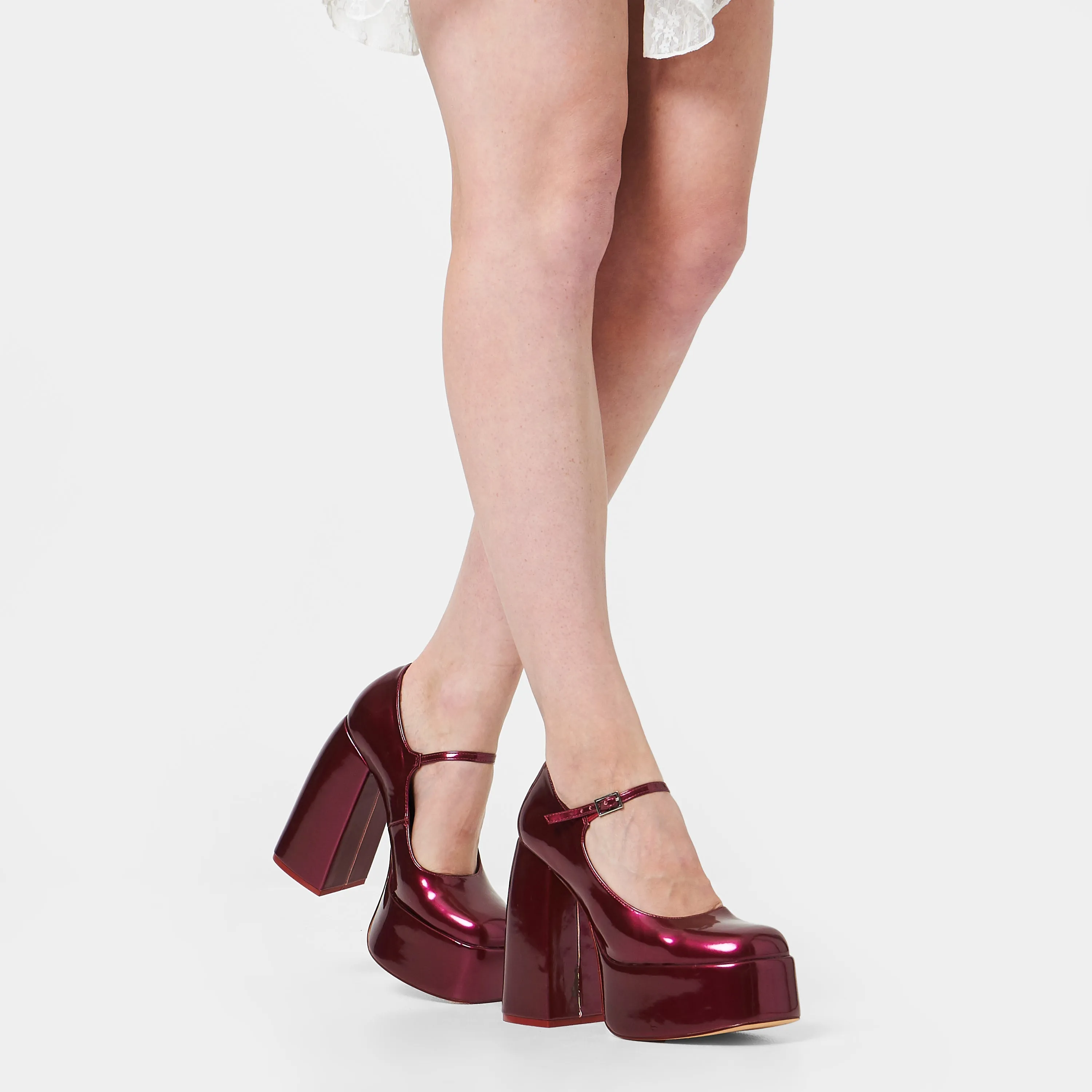 Sweet Attitude Platform Heels - Magenta Gleam