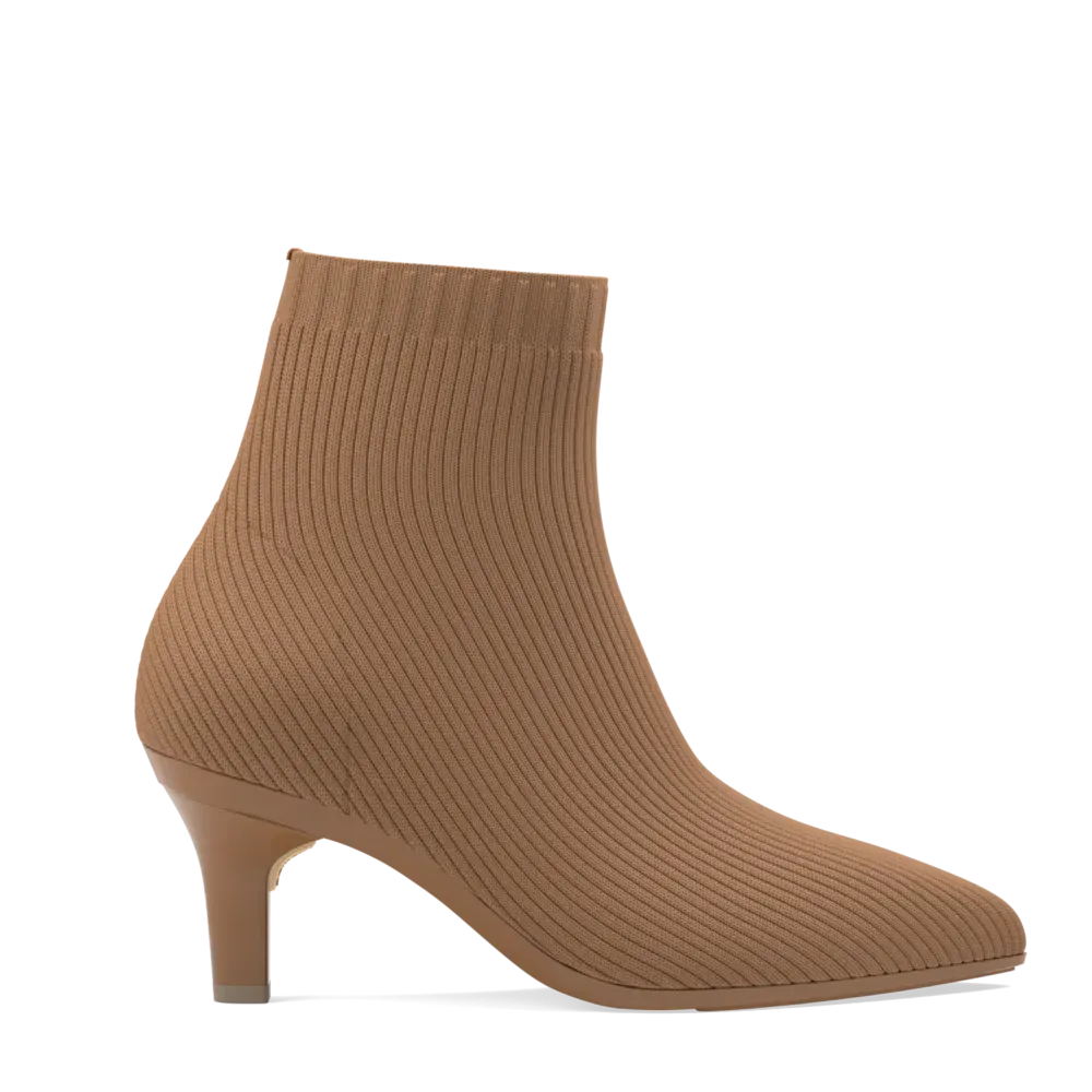 The Bootie - Whiskey Knit   Stiletto Heel Kit 3 Whiskey - FINAL SALE