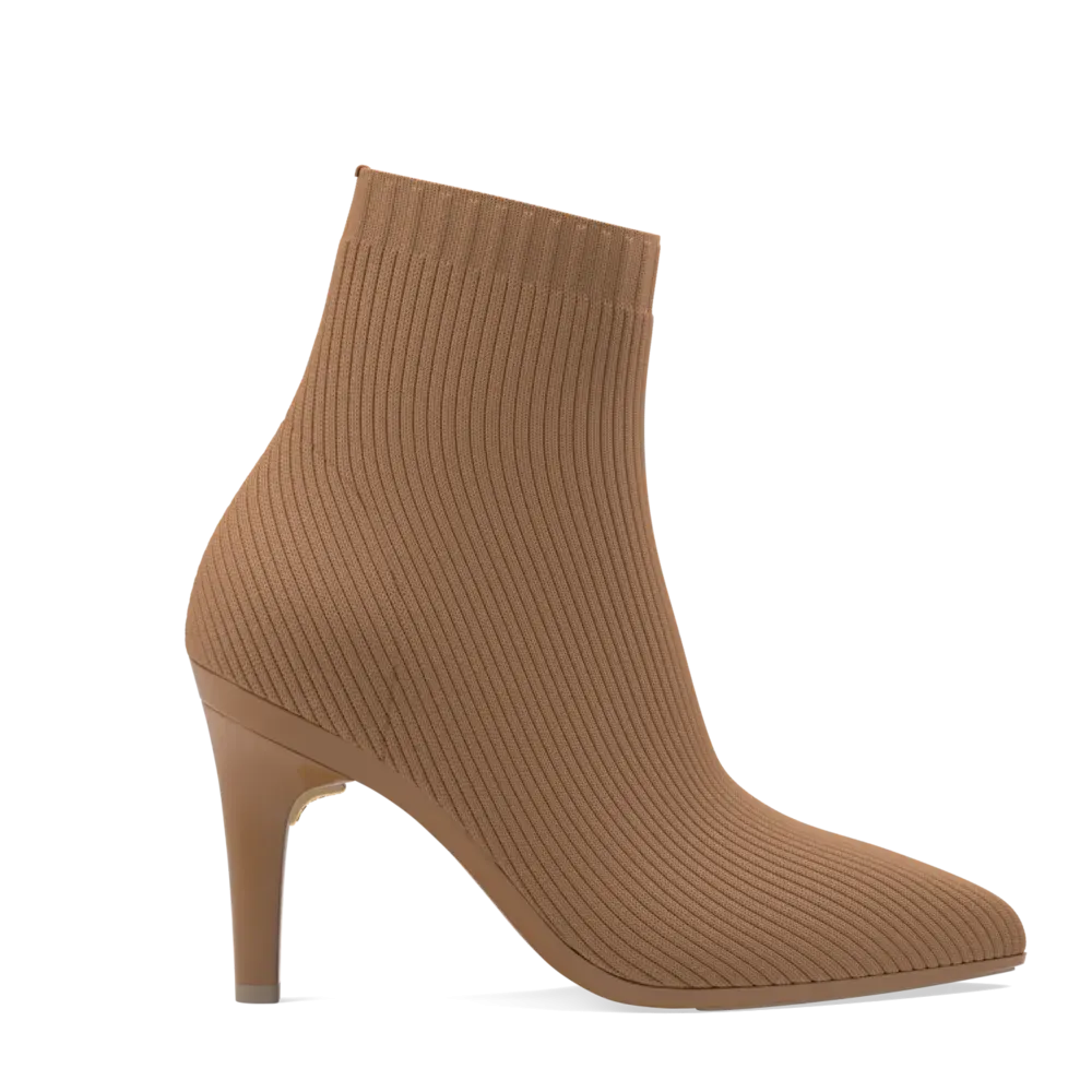 The Bootie - Whiskey Knit   Stiletto Heel Kit 4 Whiskey - FINAL SALE