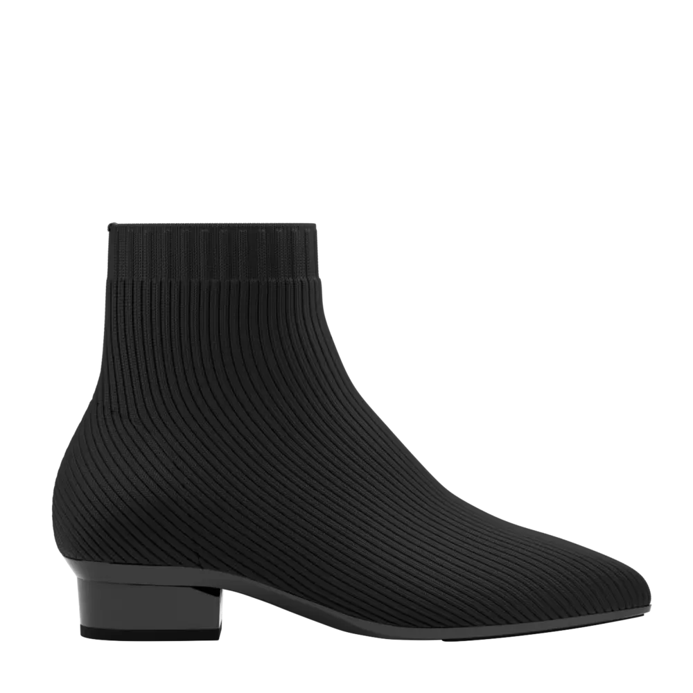 The Bootie Wide Width - Coal Knit - FINAL SALE