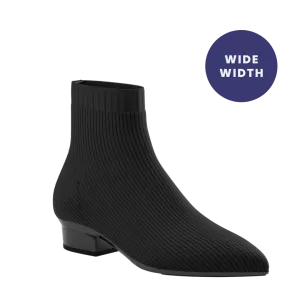 The Bootie Wide Width - Coal Knit - FINAL SALE