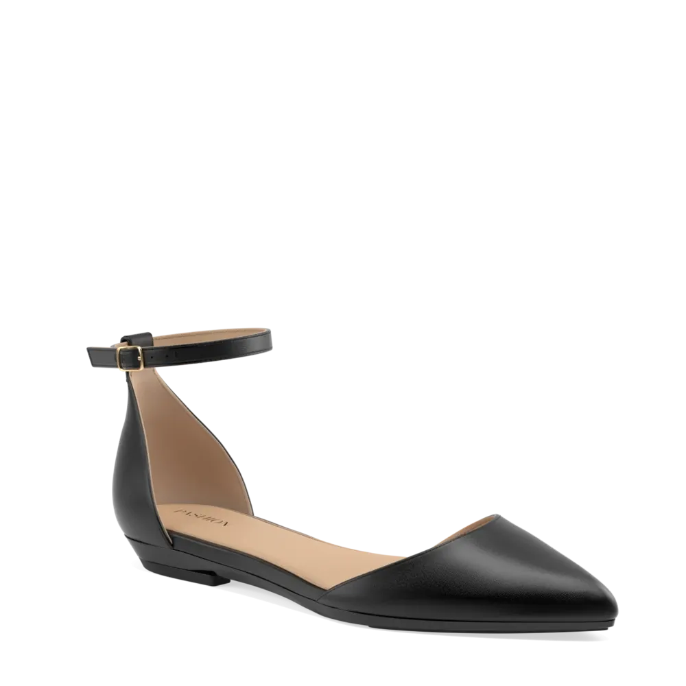 The D'Orsay Coal Satin   Block Heel Kit 3 Coal - FINAL SALE