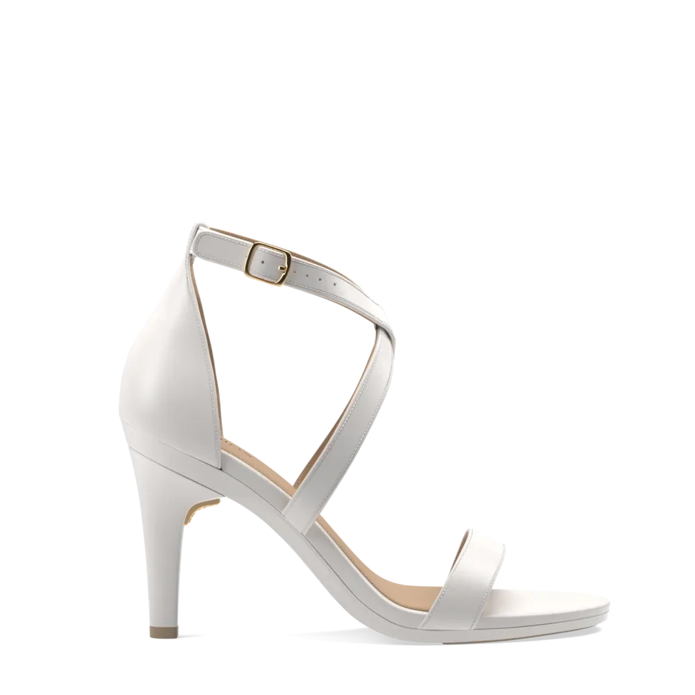 The Sandal - White   Stiletto Heel Kit 4 White