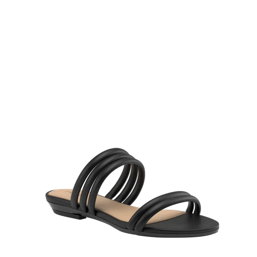 The Slide - Coal Vegan Leather Rope 3 Stiletto - FINAL SALE
