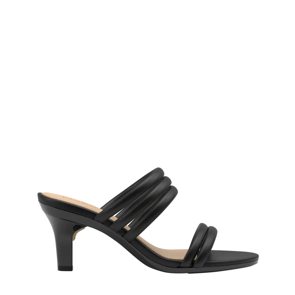 The Slide - Coal Vegan Leather Rope 3 Stiletto - FINAL SALE