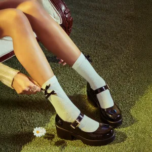 TIRA Black Mary Jane Shoes 'Patent Edition'