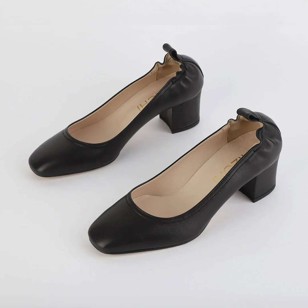 *UK size 2.5 - ISSLA - beige, 5cm heels