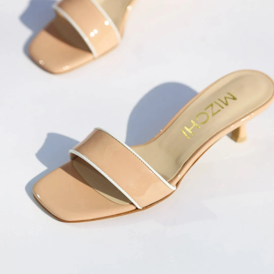 *UK size 2.5 - LOTTIE -  blue patent, 5cm heels