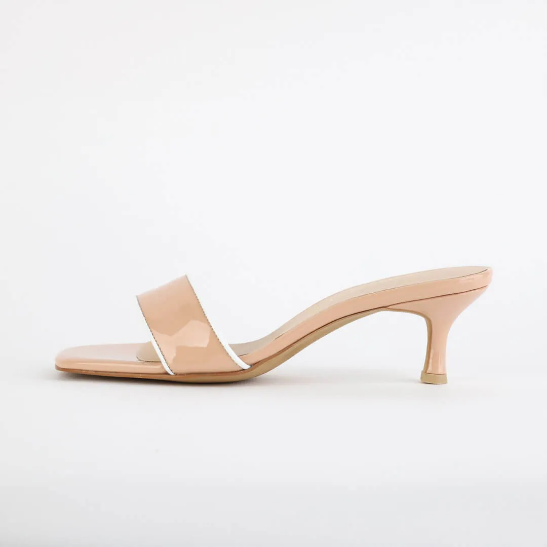 *UK size 2.5 - LOTTIE -  blue patent, 5cm heels