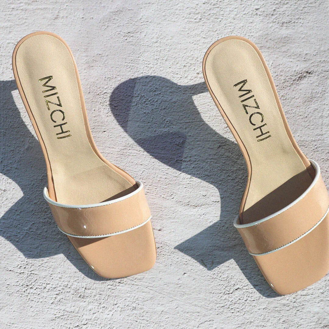*UK size 2.5 - LOTTIE -  blue patent, 5cm heels