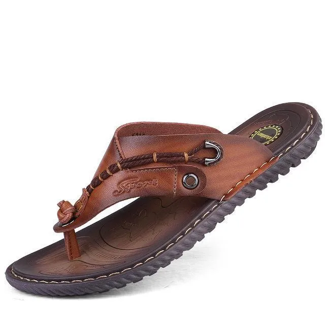 West Louis™ Luxury  Microfiber Leather Slippers