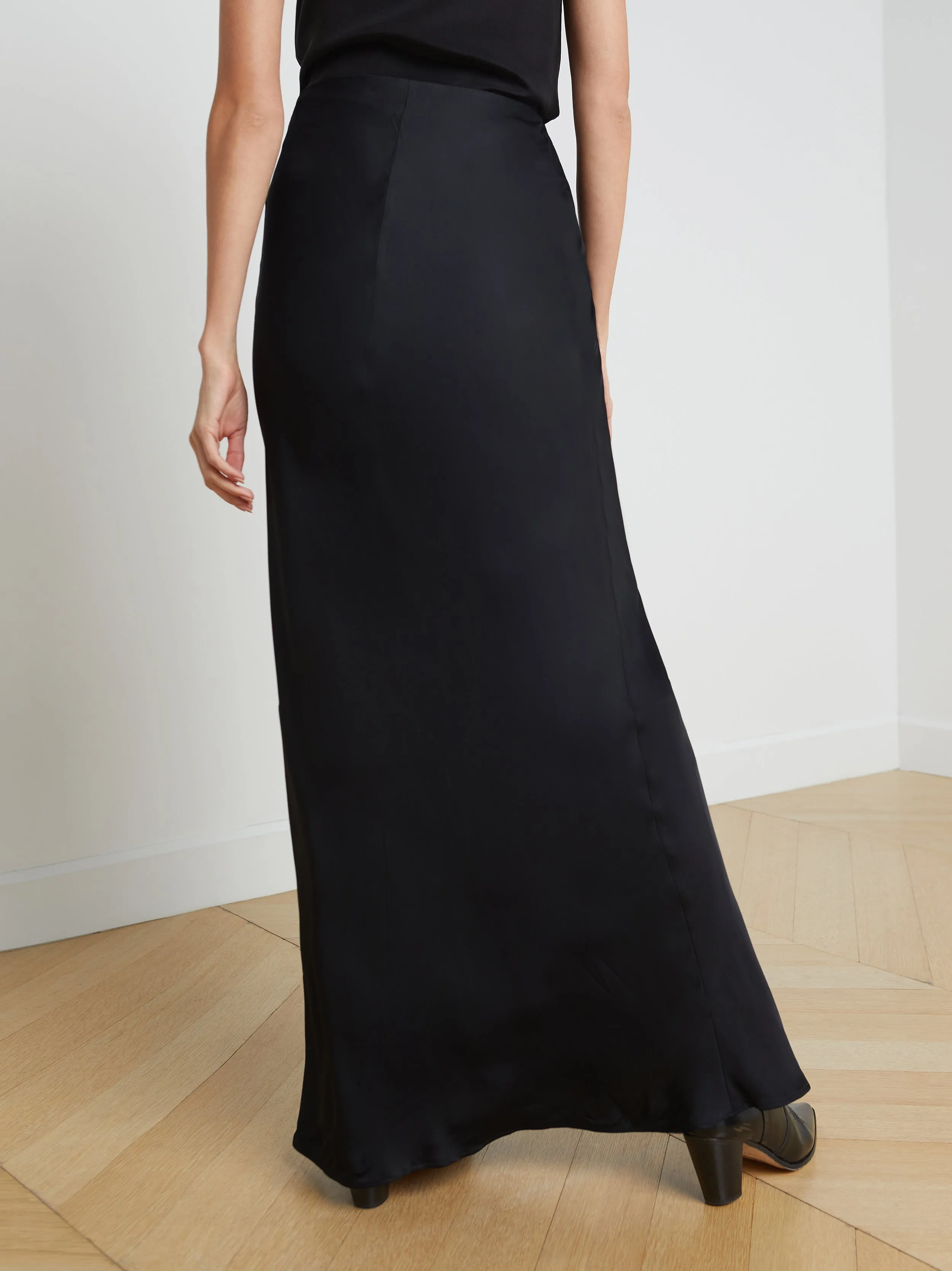 Zeta Satin Maxi Skirt