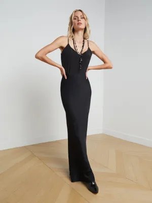 Zeta Satin Maxi Skirt